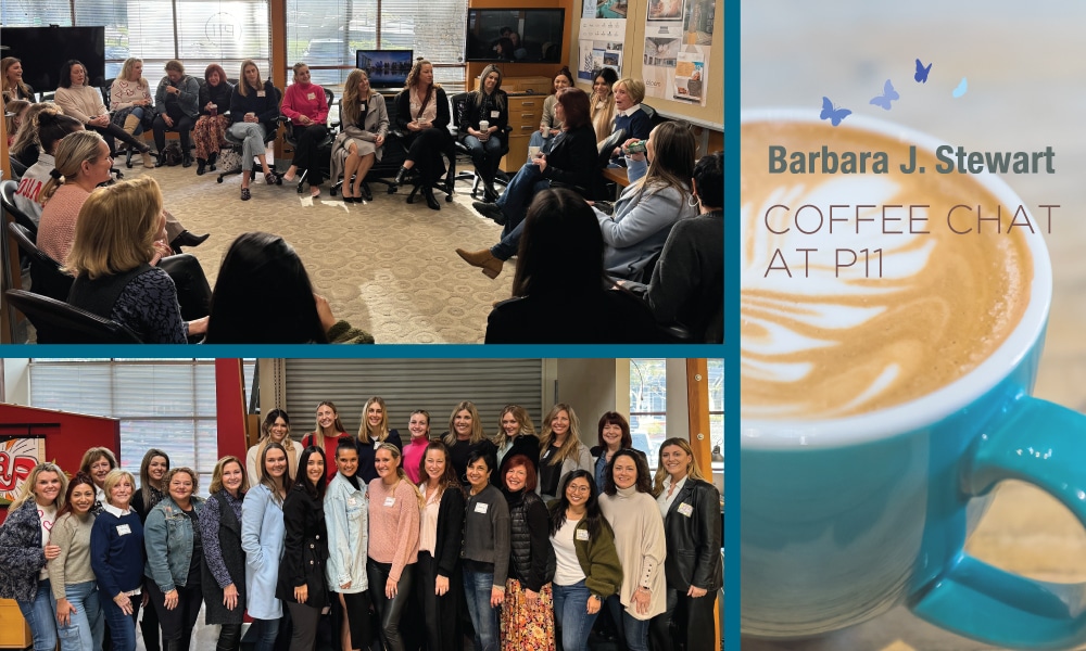 P11creative News - MENTORSHIP IN ACTION: Barbara J. Stewart Coffee Chat with Jasvina Gill